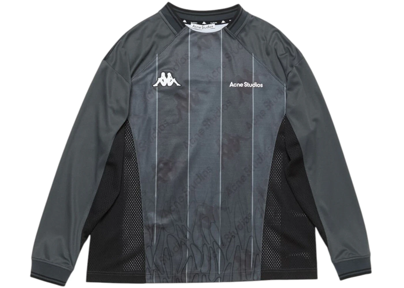 Acne Studios x Kappa Logo Long Sleeve T-shirt Anthracite/Black