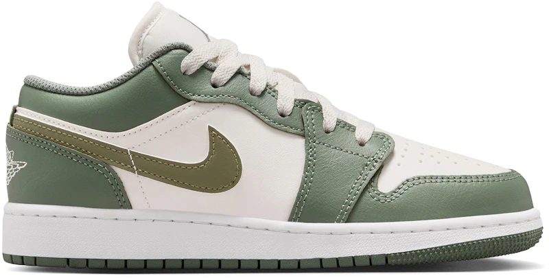 Jordan 1 Low Vintage Lichen White Medium Olive (GS)