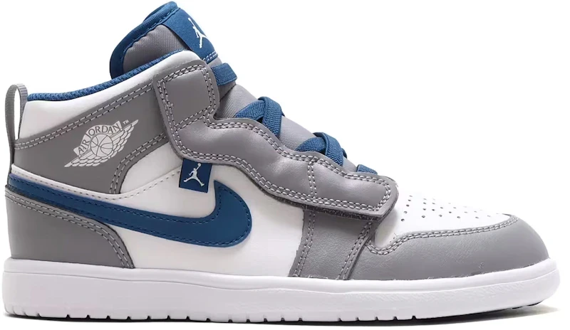Jordan 1 Mid Alt Cement Grey True Blue (PS)