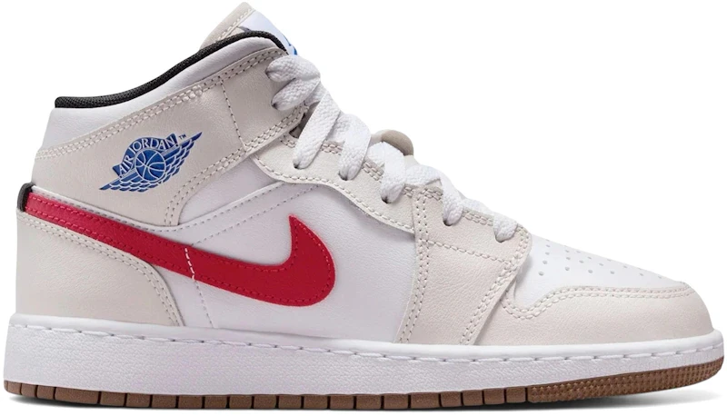 Jordan 1 Mid Phantom Game Royal White (GS)