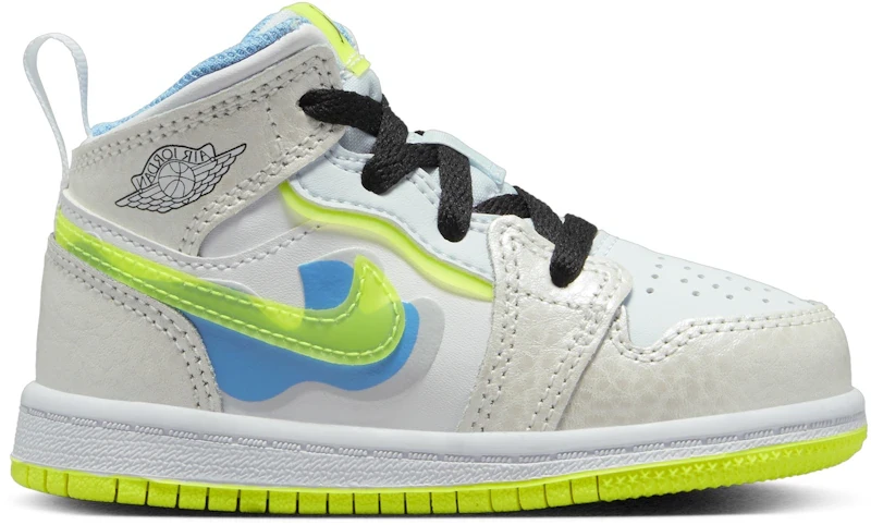 Jordan 1 Mid SE Platinum Tint Blue Tint University Blue Volt (TD)