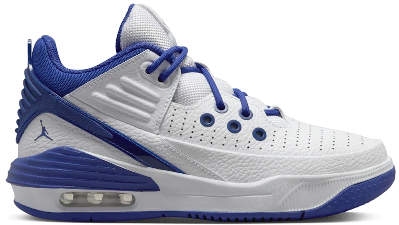Jordan Max Aura 5 White Black Radiant Blue (GS)