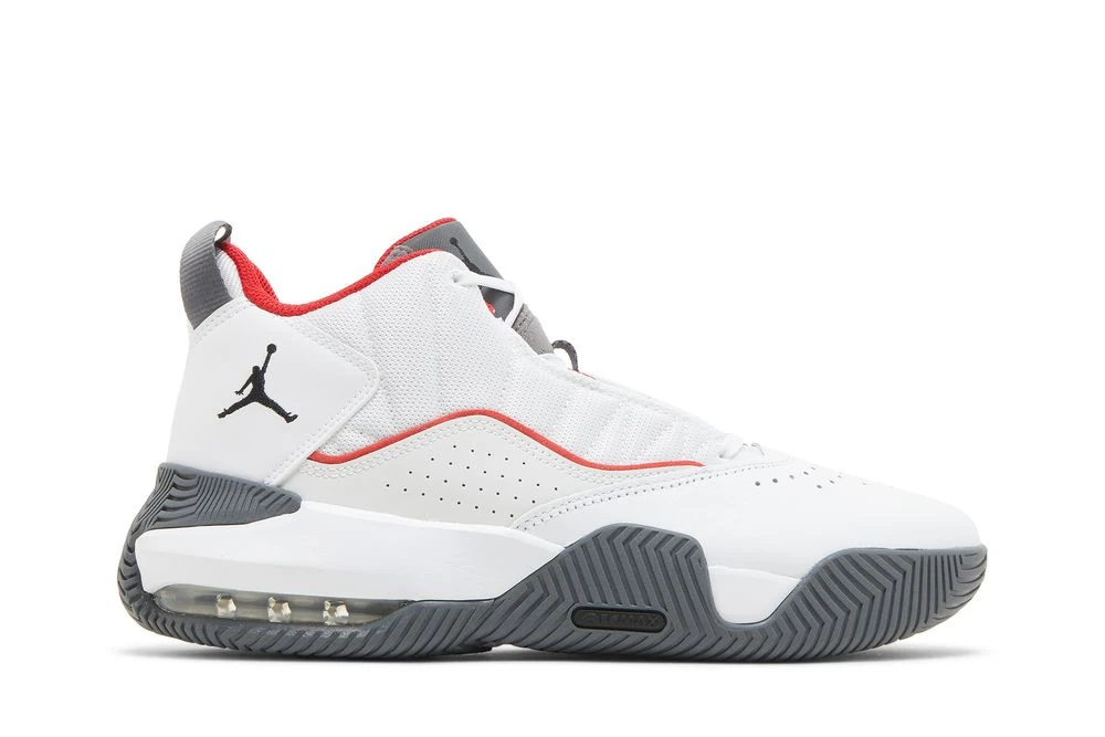 Jordan Stay Loyal White University Red