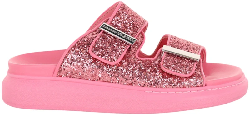 Alexander McQueen Glitter Hybrid Sandals Pink Silver (Women's)