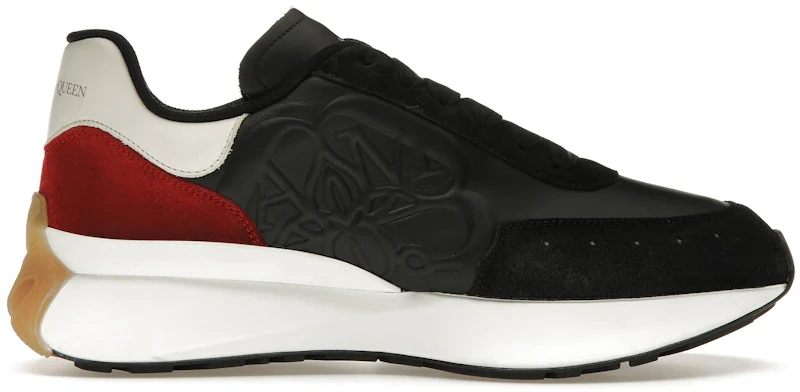 Alexander McQueen Sprint Runner Black White Red