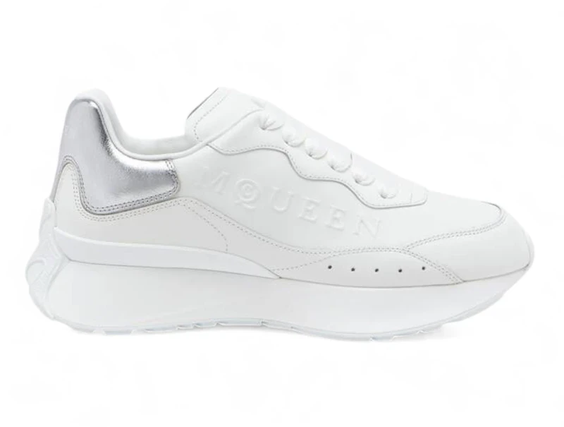 Alexander McQueen Sprint Runner White Silver (Women's)