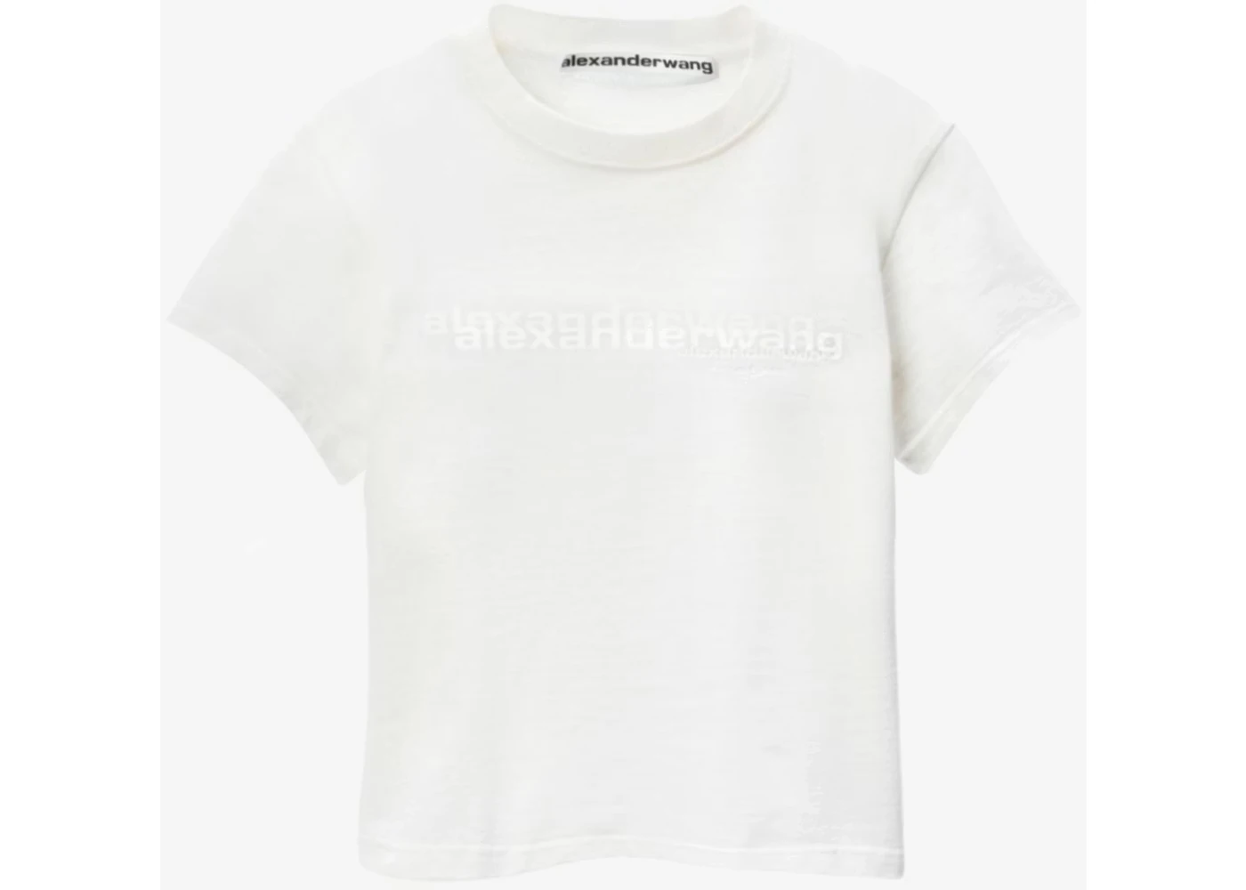 Alexander Wang Shrunken T-shirt Vintage White