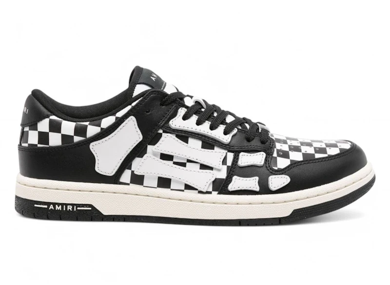 AMIRI Skel Low Checkered Black White (Women's)
