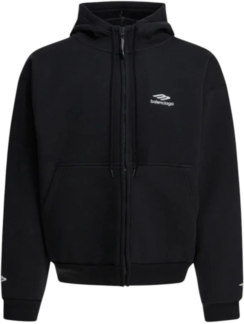 Balenciaga 3B Sports Icon Hoodie Black