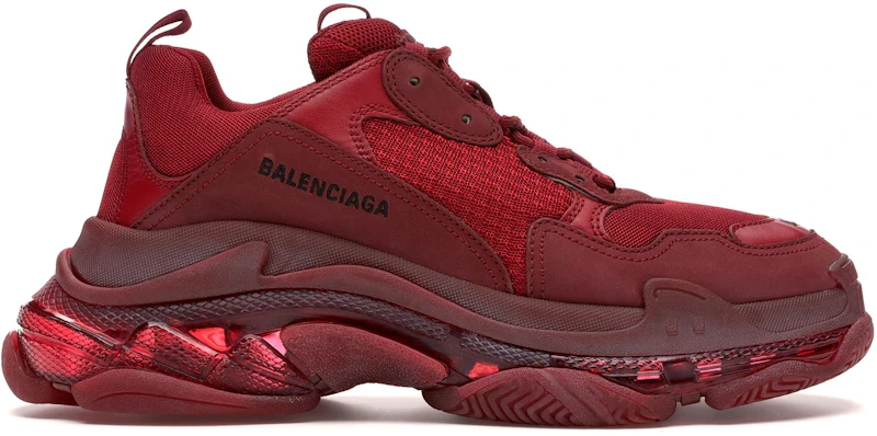 Balenciaga Triple S Burgundy Red