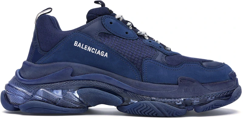 Balenciaga Triple S Clear Sole Navy