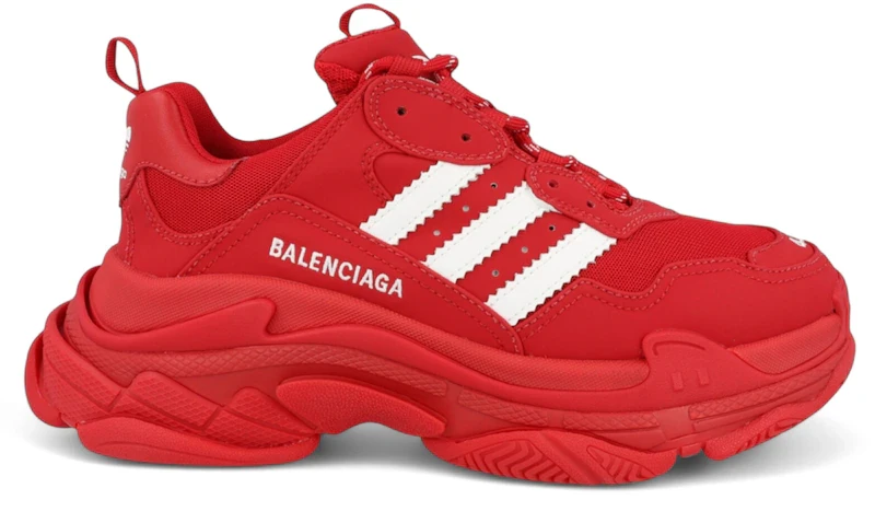 Balenciaga x adidas Triple S Red White