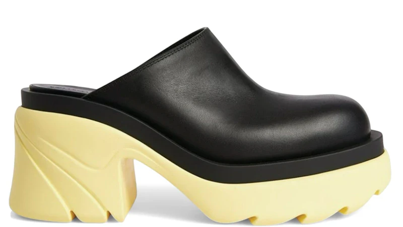 Bottega Veneta Flash Mules Black Yellow (Women's)