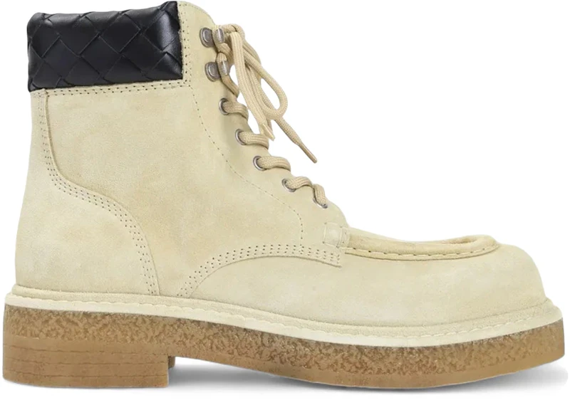 Bottega Veneta Haddock Lace-Up Ankle Boot Saturn Black