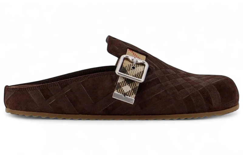 Burberry Check Urchin Clog Snug Brown