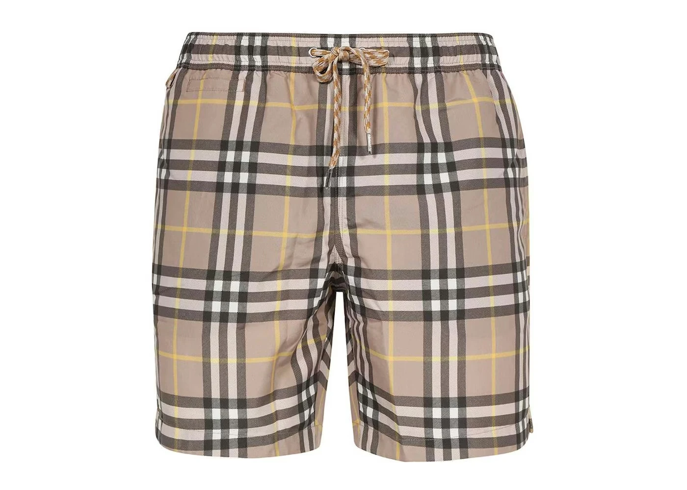 Burberry Checked Swim Shorts Beige/Yellow