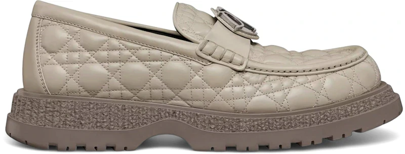 Dior Buffalo Loafer Cannage Leather Dark Beige