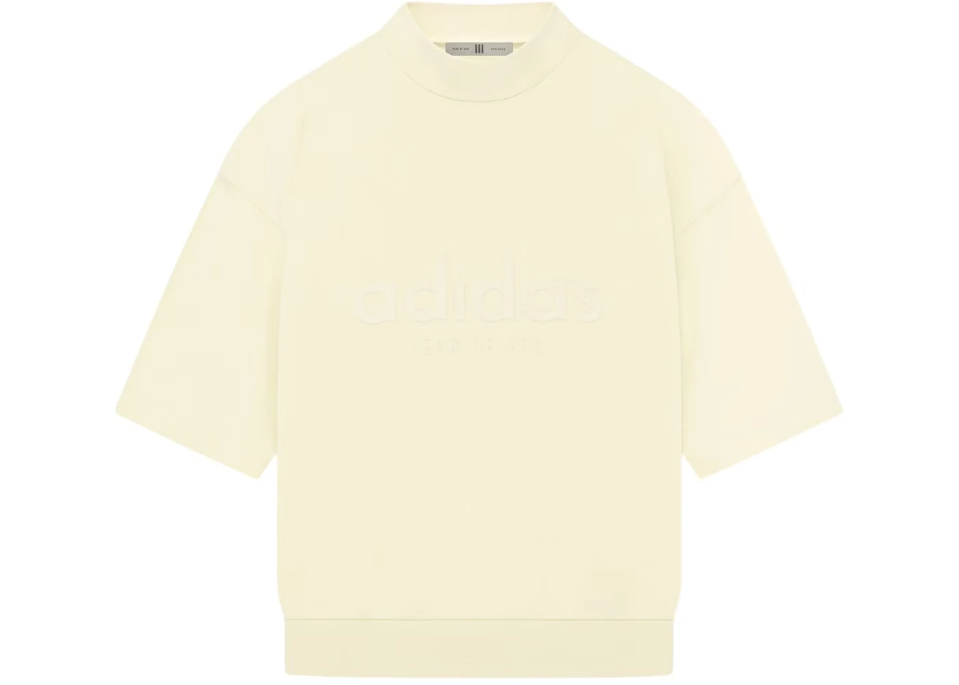 Fear of God Athletics Heavy Jersey 3/4 Mock Tee Pale Yellow