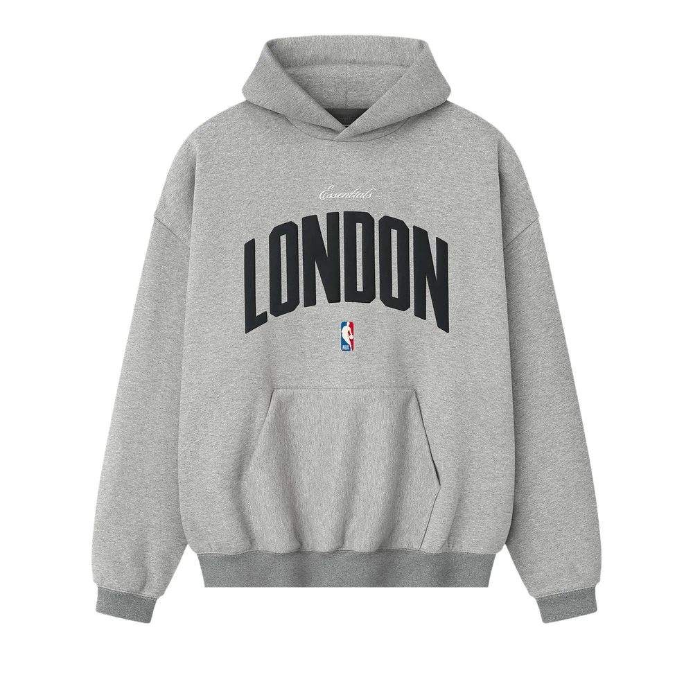 Fear of God Essentials London 90s Hoodie Concrete Heather