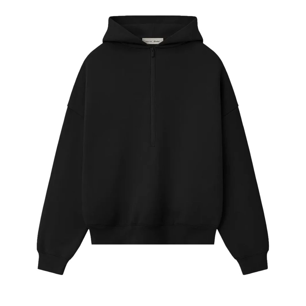 Fear of God Essentials Property Lounge Half Zip Hoodie Black