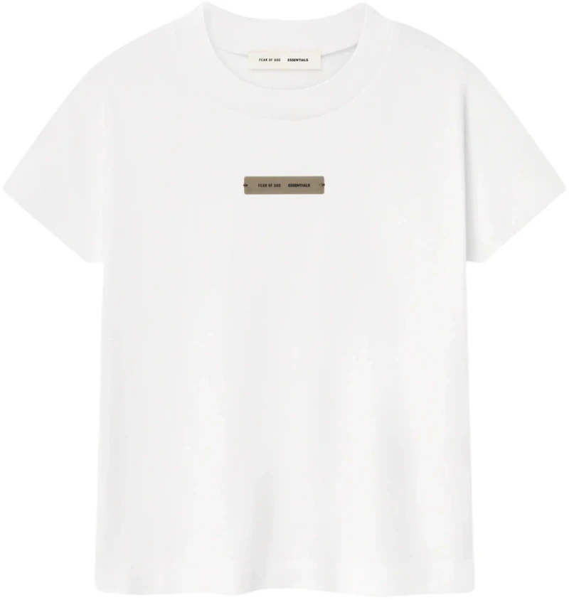 Fear of God Essentials Womens Cap Sleeve Tee Cloud White