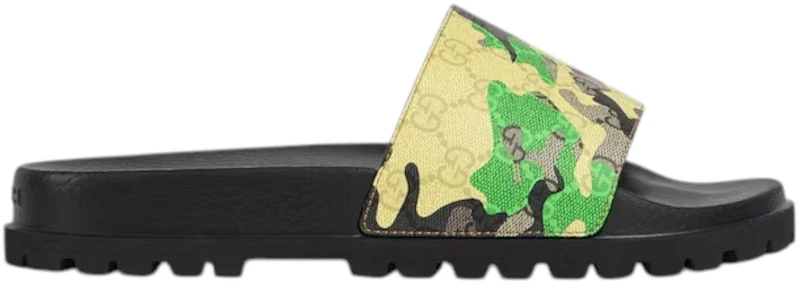 Gucci Lug Sole Slide Green