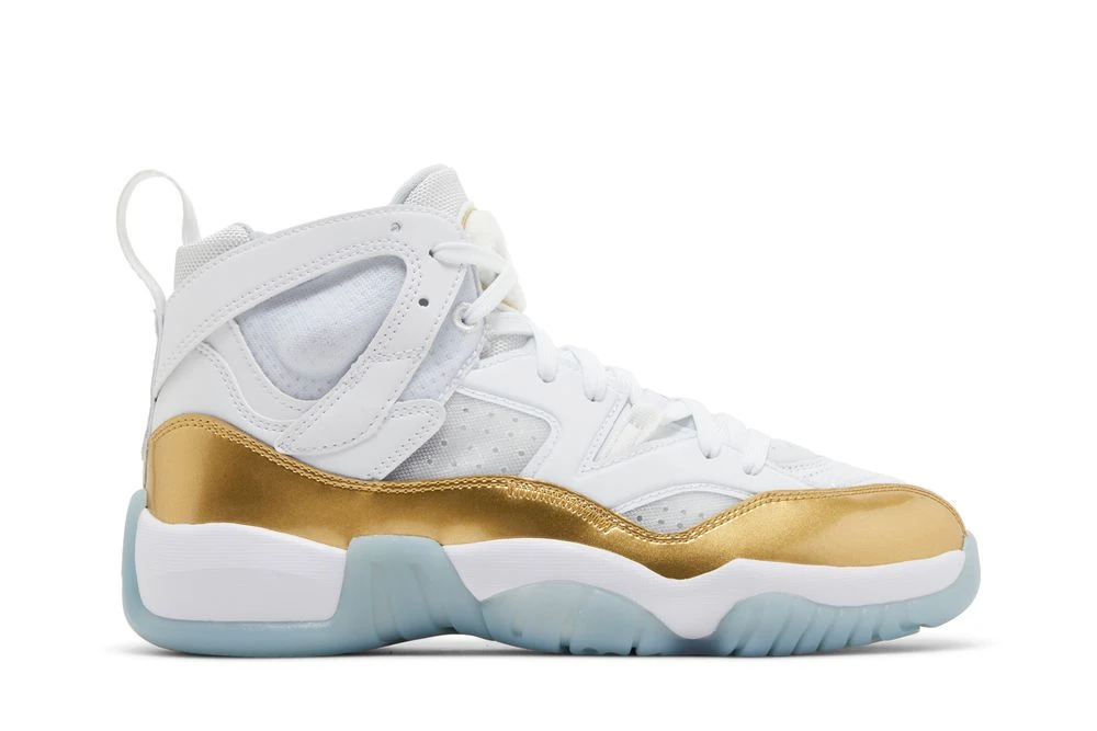 Jumpman Two Trey White Black Metallic Gold Ice Blue