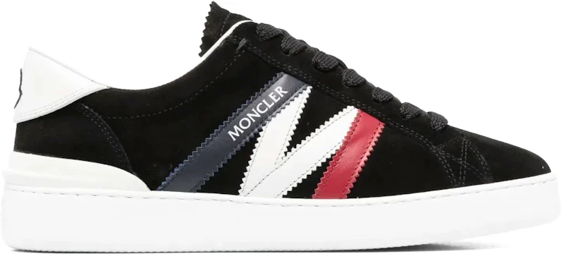 Moncler Monaco Low Top Black White Blue Red