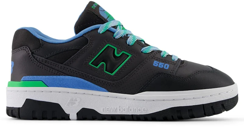 New Balance 550 Black Cement Green Apple Blue (GS)