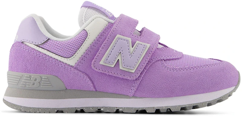 New Balance 574 Hook and Loop Lilac Glo Bright Lavender (PS)