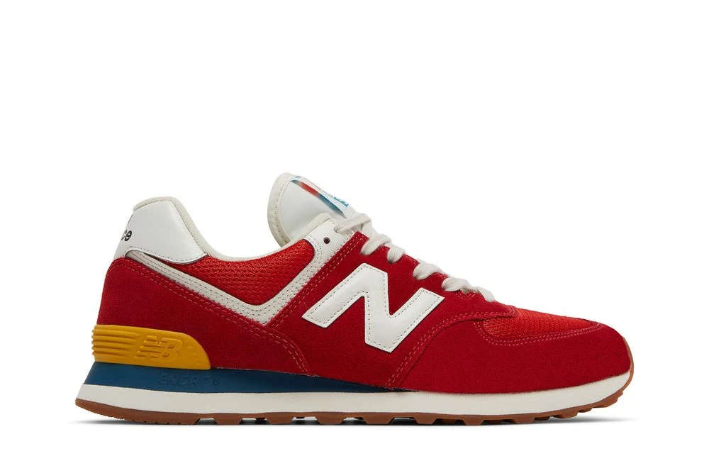 New Balance 574 Rainbow Pack Team Red