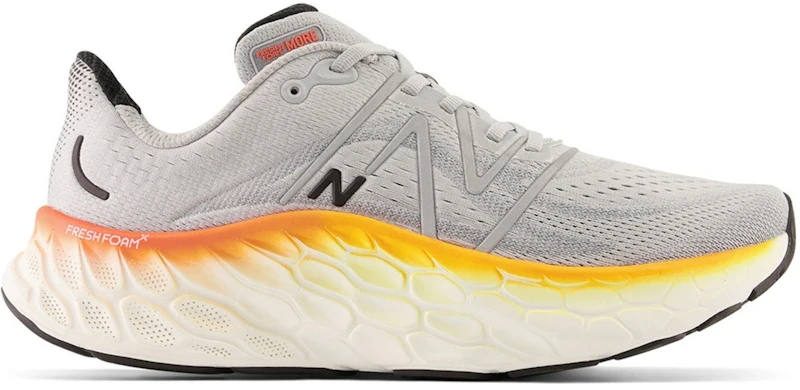 New Balance Fresh Foam X More v4 Aluminum Grey Hot Marigold