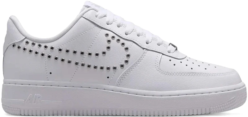 Nike Air Force 1 Low '07 LV8 Triple White Metallic Silver (Women's)