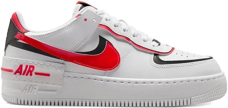 Nike Air Force 1 Low Shadow White Black Light Crimson (Women's)