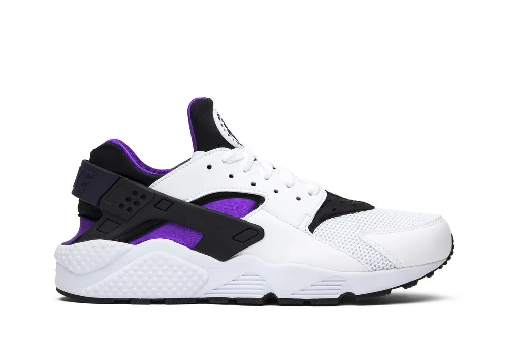 Nike Air Huarache White/Hyper Grp-Black-Purple Dynasty