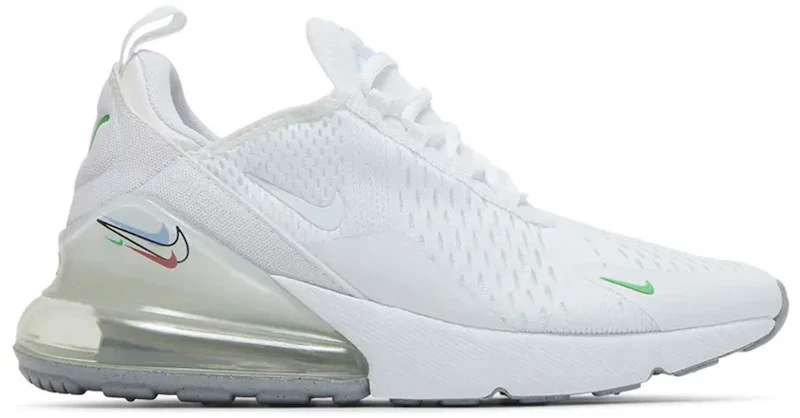 Nike Air Max 270 Swoosh Pack White Aluminium Black Light Green Spark (GS)