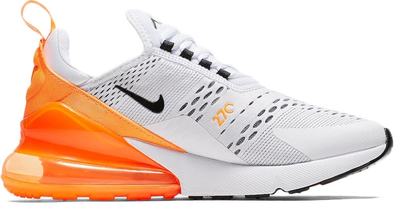 Nike Air Max 270 White Black Orange (Women's)