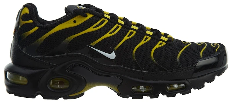Nike Air Max Plus Black White-Vivid Sulfur