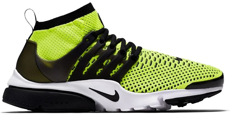 Nike Air Presto Flyknit Ultra Volt Black White
