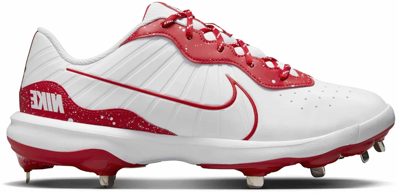 Nike Alpha Huarache Varsity 4 Low White University Red