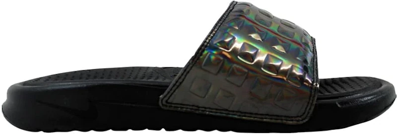 Nike Benassi JDI Ultra Premium Black/Black-Silver (Women's)