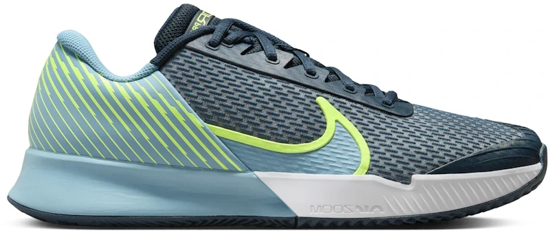 Nike Court Air Zoom Vapor Pro 2 Clay Armory Navy Volt Denim Turquoise