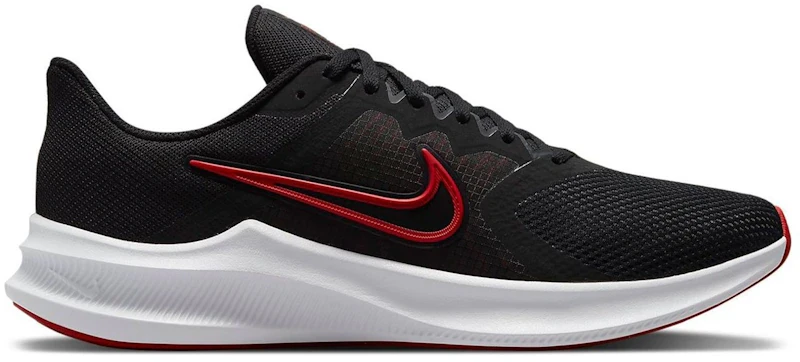 Nike Downshifter 11 Black Dark Smoke Grey University Red