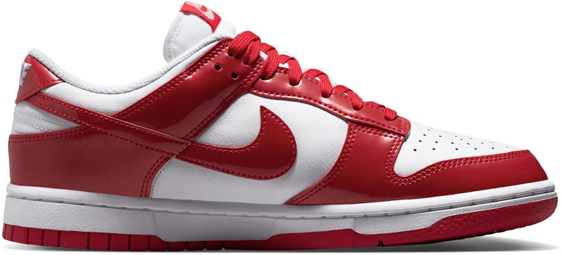 Nike Dunk Low SE Patent White University Red (Women's)