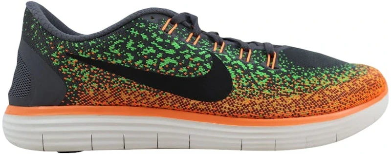Nike Free Run Distance Wolf Grey/Black-Green-Atomic Orange