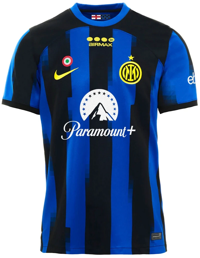 Nike Inter FC Barella Home Stadium Jersey 2023/24 Limited Edition Air Max Dn Jersey Blue