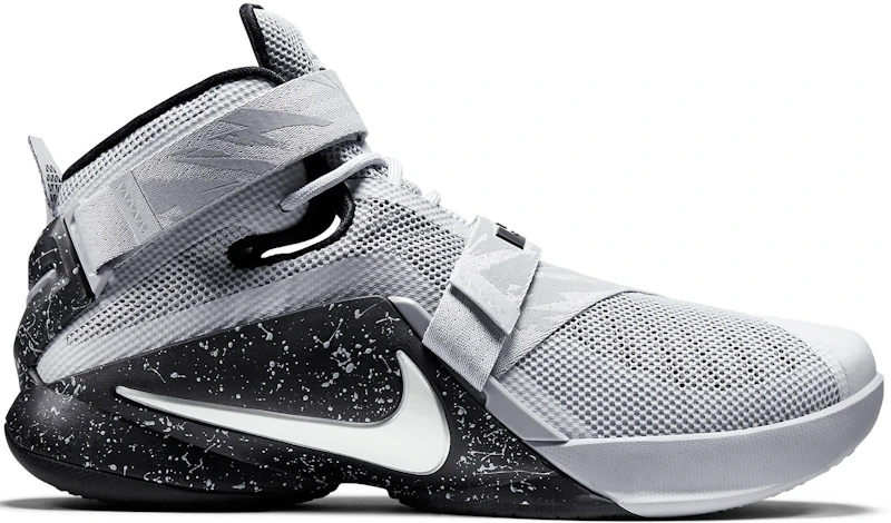 Nike LeBron Soldier 9 Wolf Grey White Black