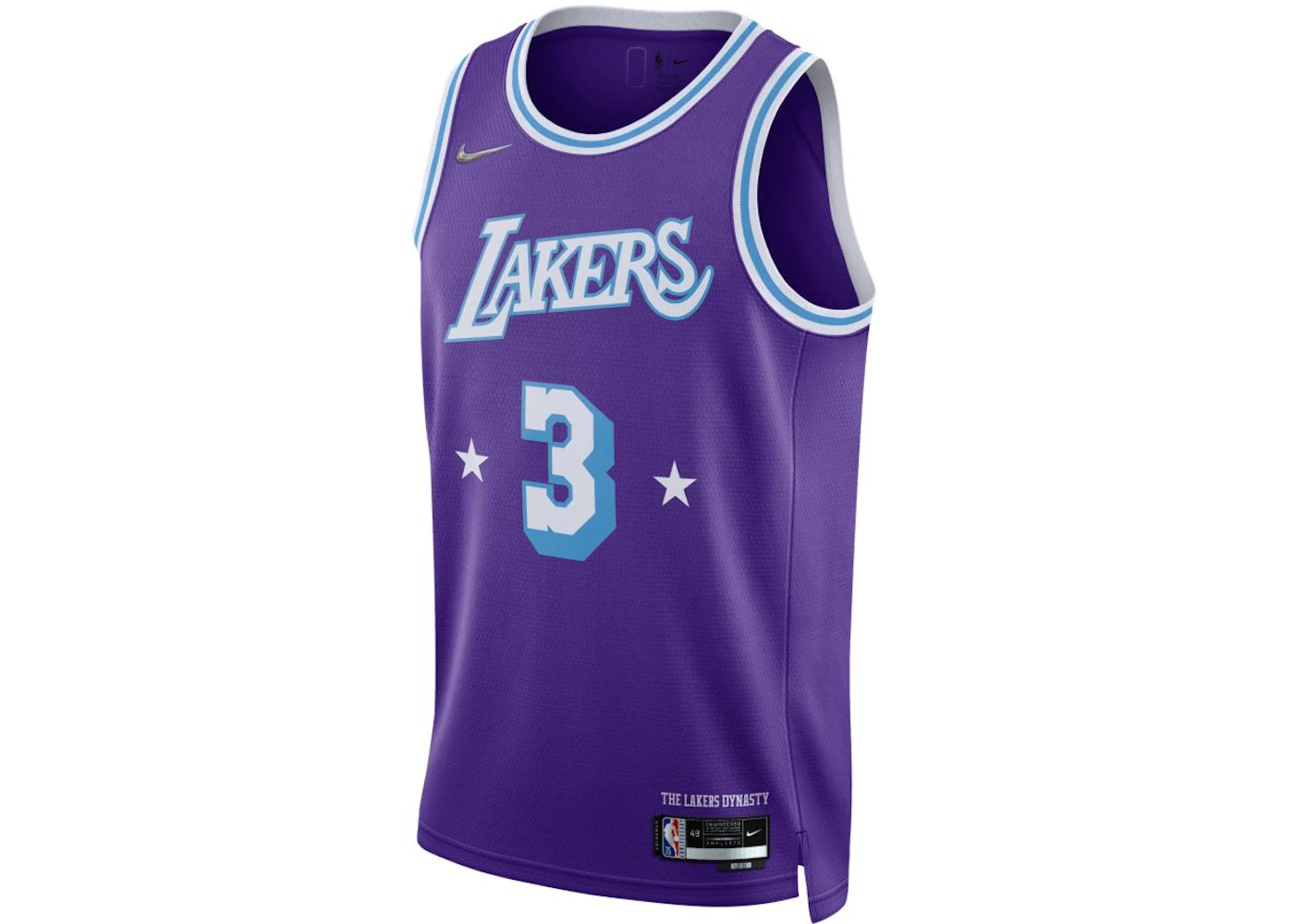 Nike NBA Los Angeles Lakers Anthony Davis City Edition Jersey Blue