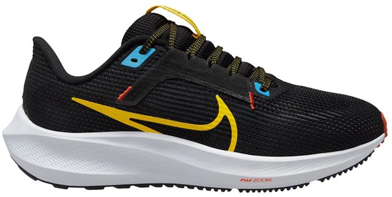 Nike Pegasus 40 Black Speed Yellow Blue (Women's)