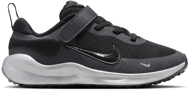 Nike Revolution 7 SE Black Anthracite Smoke Grey Metallic Silver (PS)